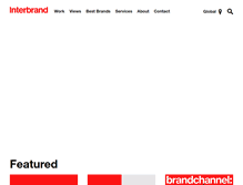 Tablet Screenshot of interbrand.com